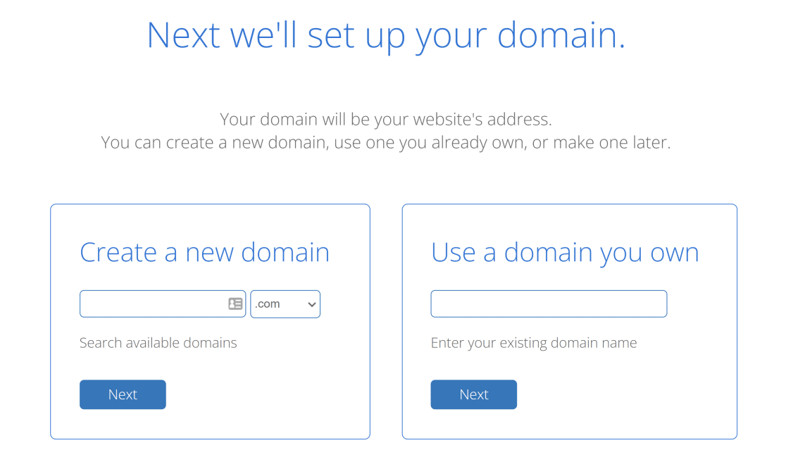 Create domain name
