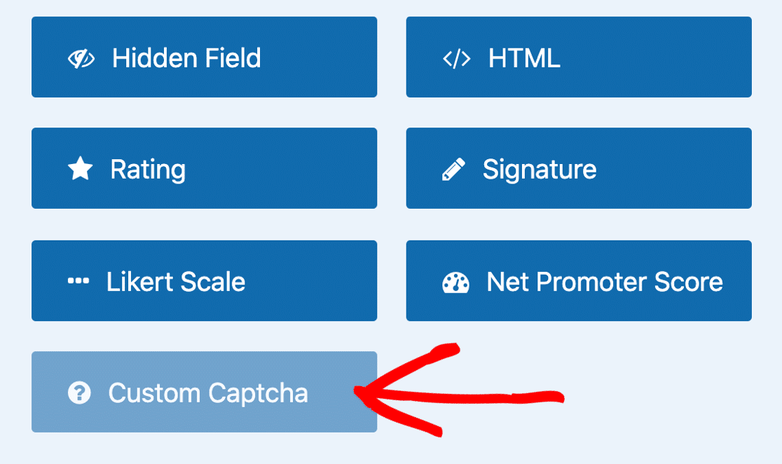 Custom CAPTCHA field 