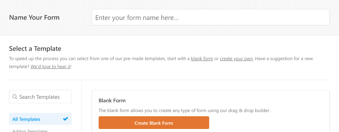 Give name to form 