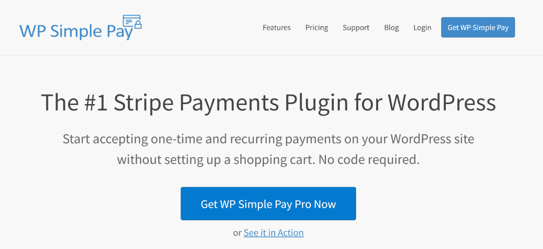 WP Simple Pay Pro - highly recommended Stripe plugin for wordpress