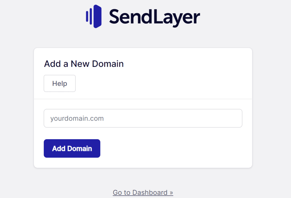 Add domain to SendLayer