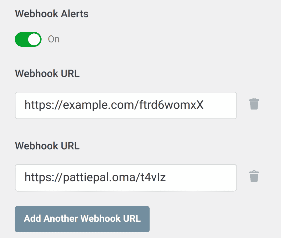 Second Webhook added