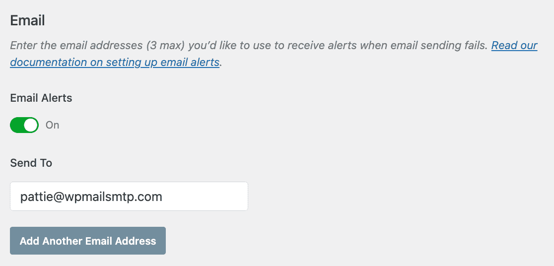 Setting up email alerts in WP Mail SMTP