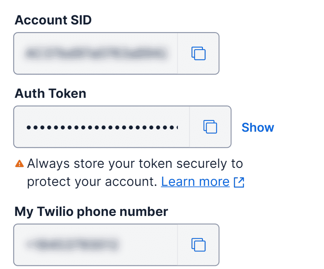 Twilio integration details
