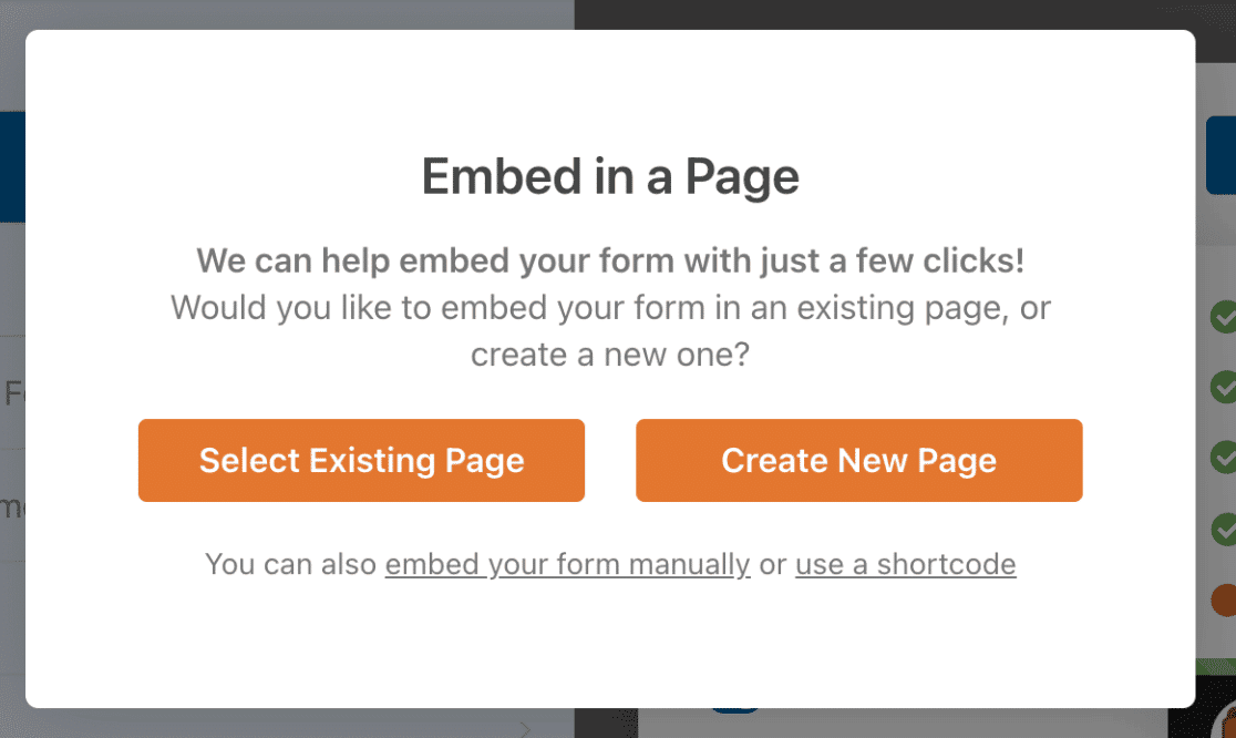 embed tool wpforms