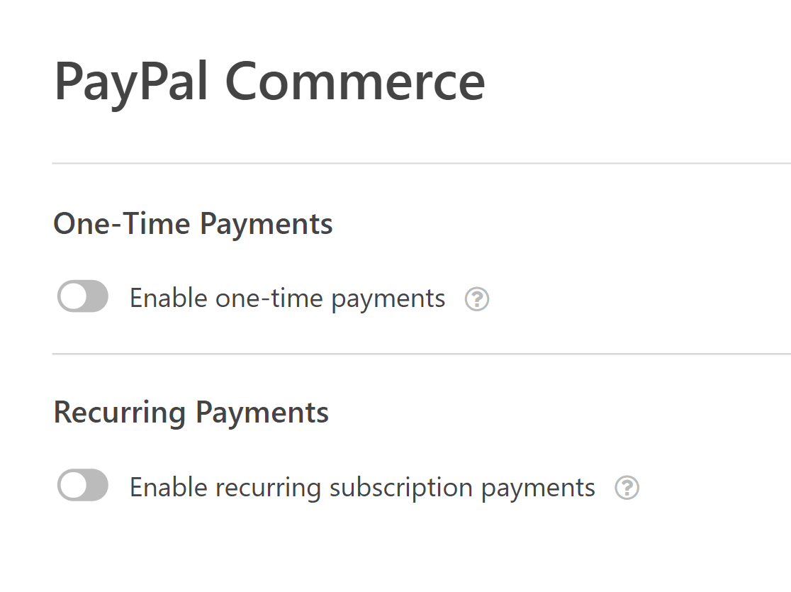 frequency of payments