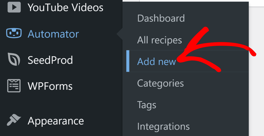 add new recipe UA