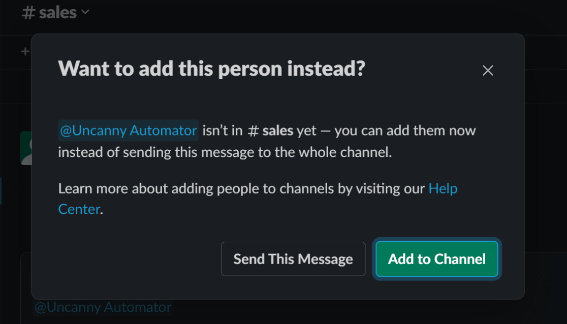 Allow UA bot in the channel