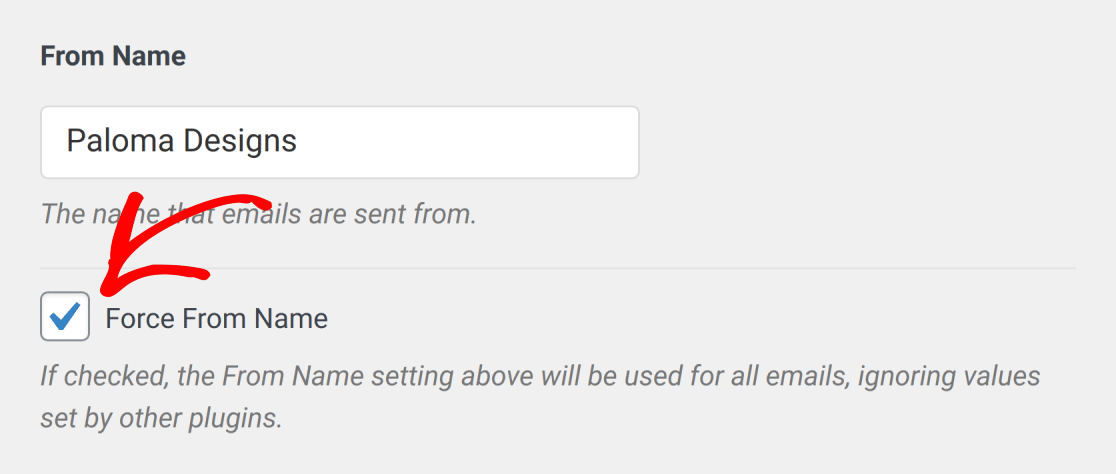 Adjust From Name in WP Mail SMTP settings