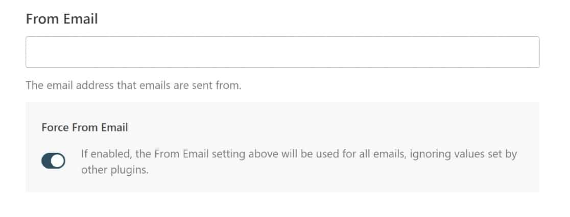from email settings in smtp setup wizard