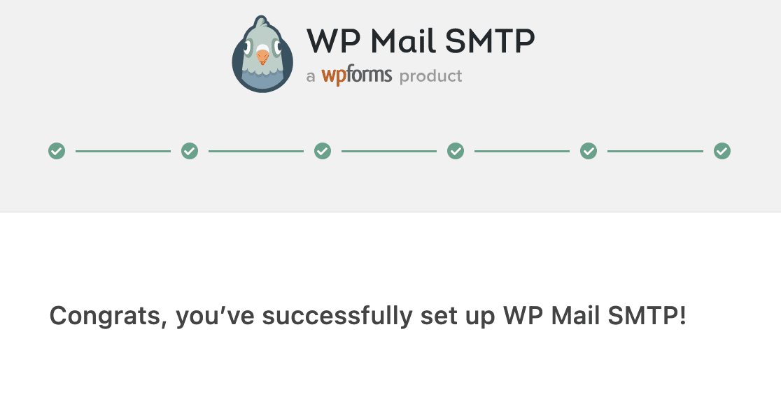 Completing the WP Mail SMTP Setup Wizard