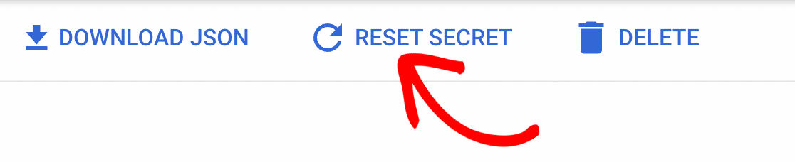 reset client secret