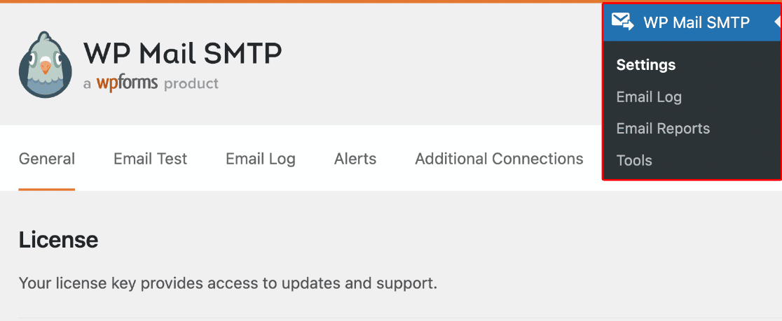 WP Mail SMTP settings