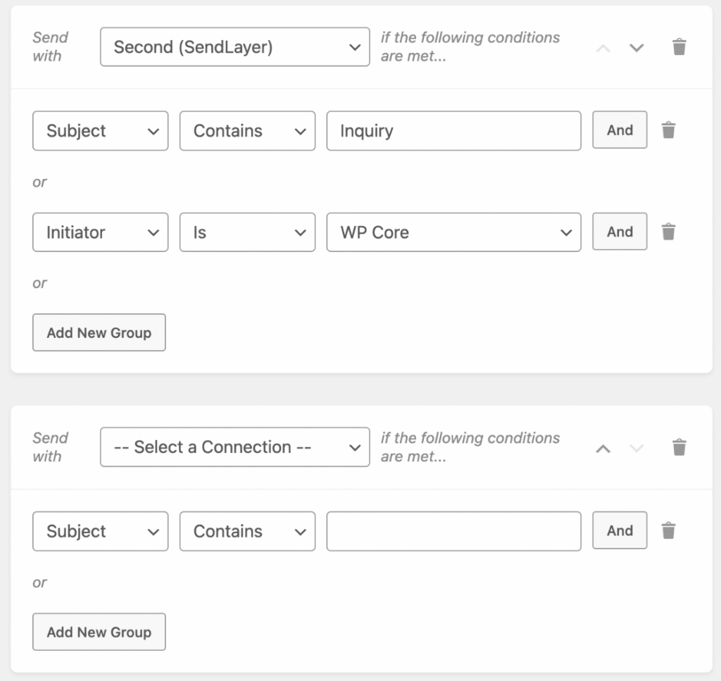 Smart Routing Settings - WP Mail SMTP スマート・ルーティング設定