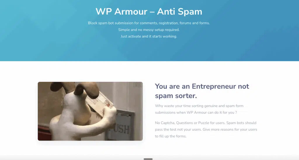WP Armour honeypot plugin