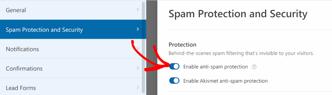 Enabling anti-spam tokens 