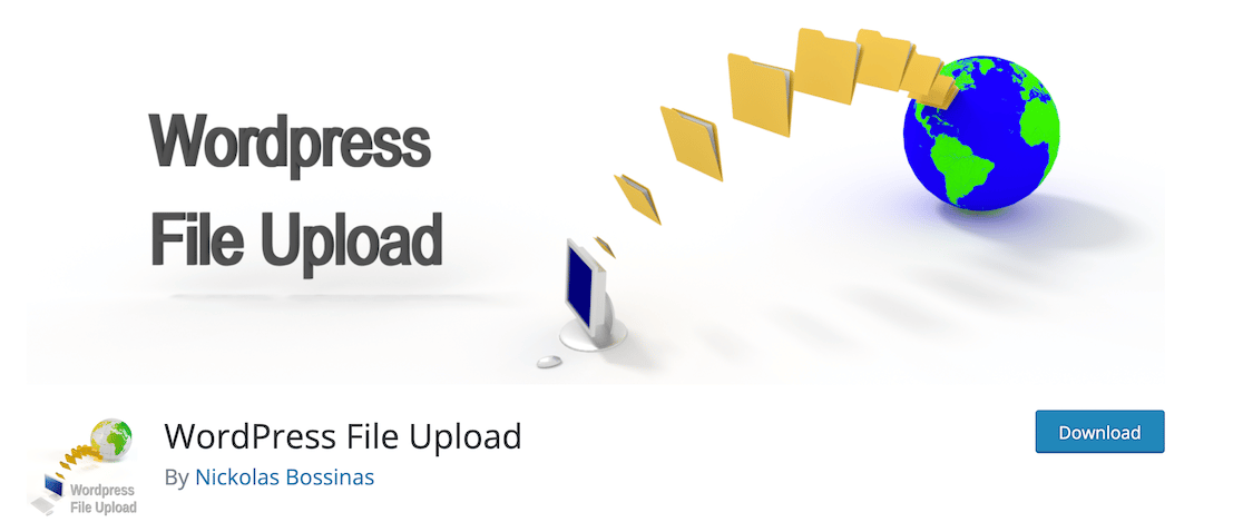 The WP File Upload page on WordPress