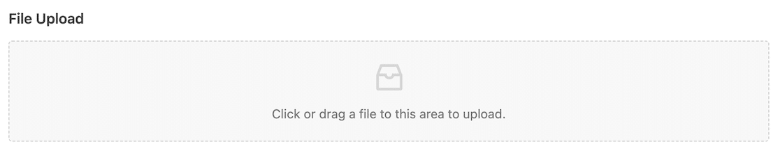 The WPForms modern file uploader