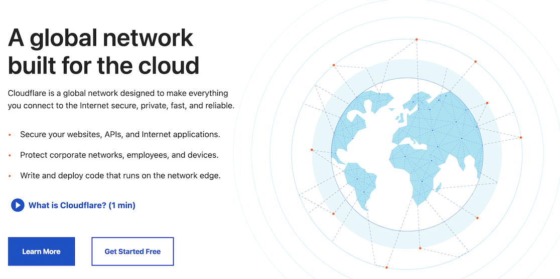 The Cloudflare website