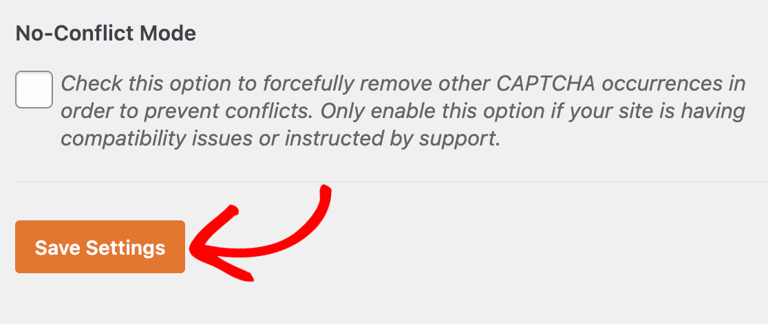 Saving your Turnstile settings in WPForms