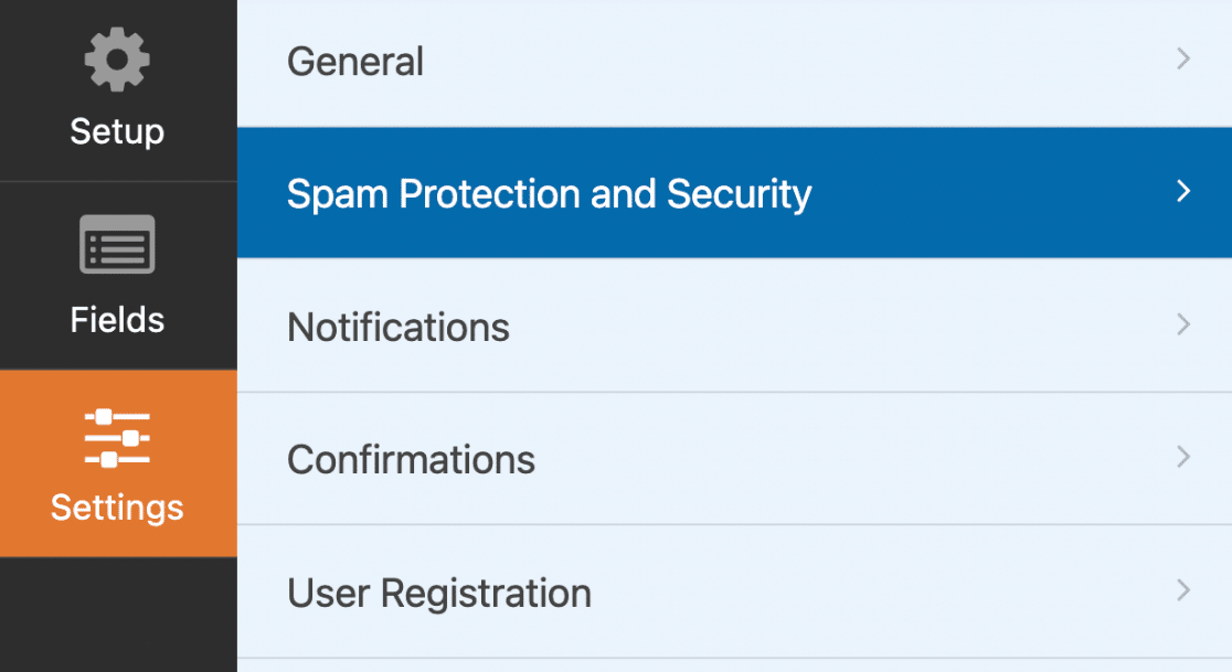 To toggle Turnstile on or off, go to Spam Protection and Security in your WPForms settings