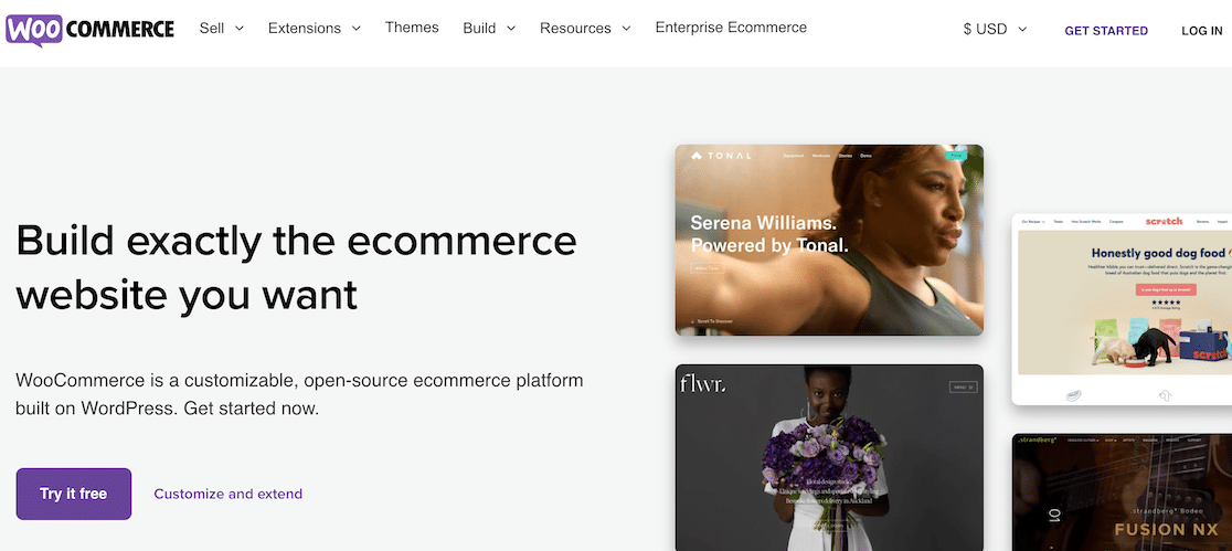 The WooCommerce homepage