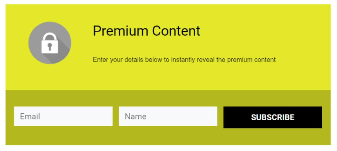 Thrive Leads content locking template