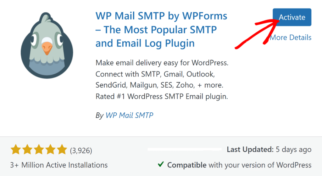 Activate WP Mail SMTP - WP Mail SMTP Activate WP Mail SMTP