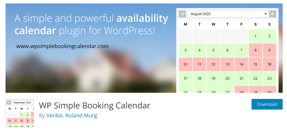 WP Simple Booking Calendar