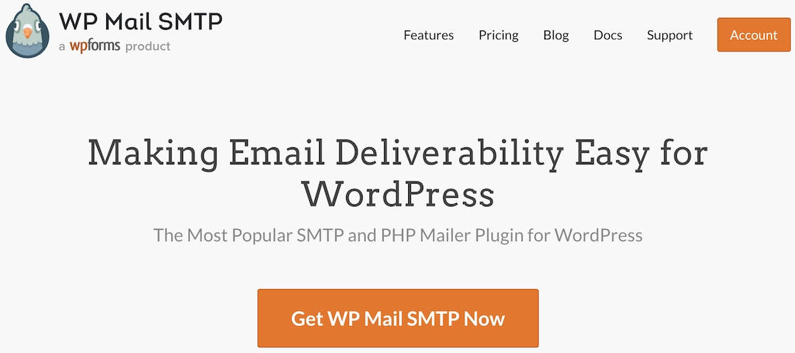 WP Mail SMTP homepage