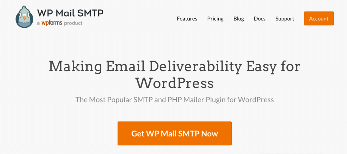 The WP Mail SMTP homepage