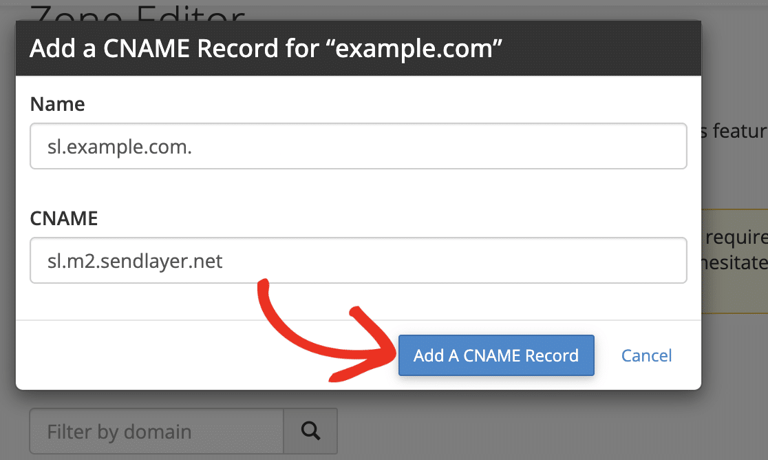 Add cname record