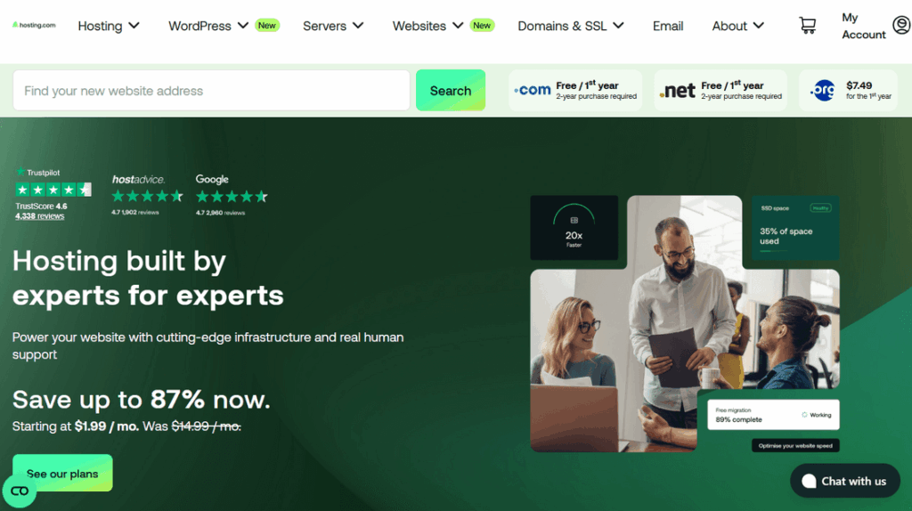 Hosting dot com, früher A2 Hosting