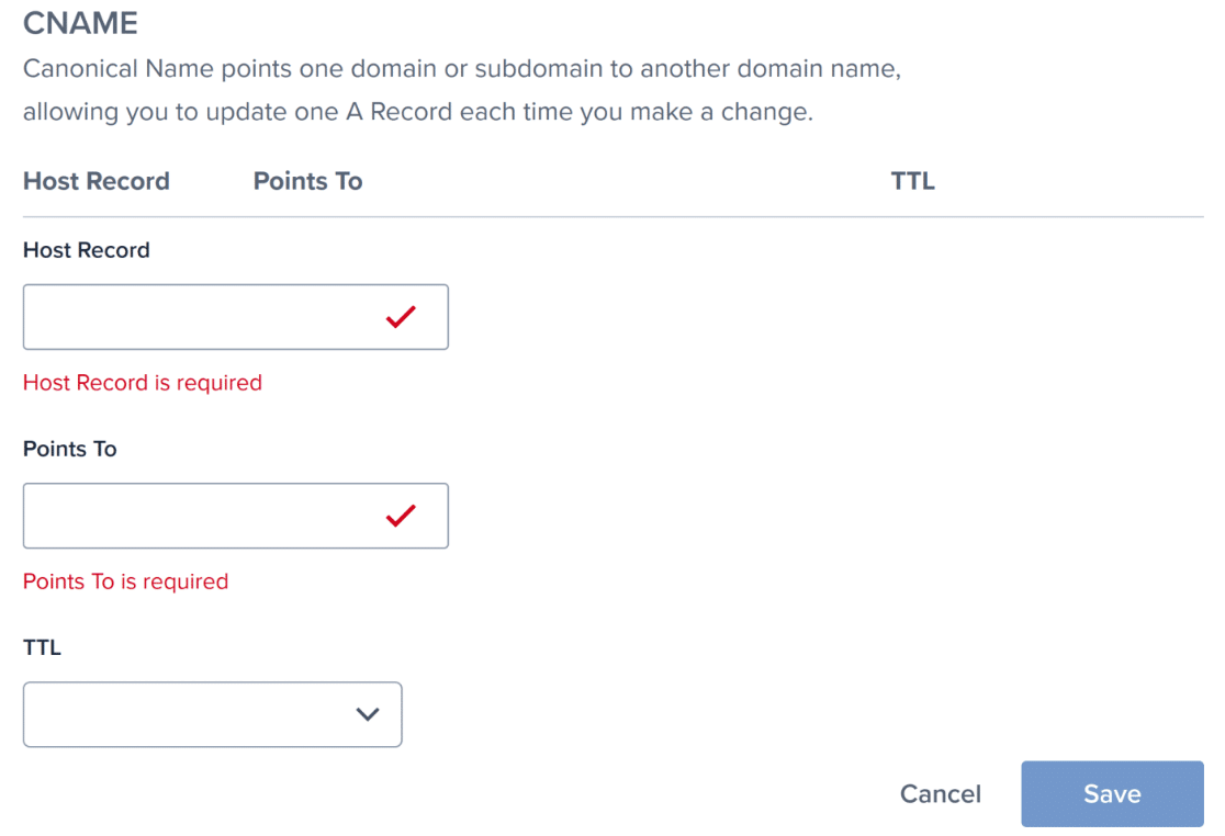 new-cname-record-bluehost