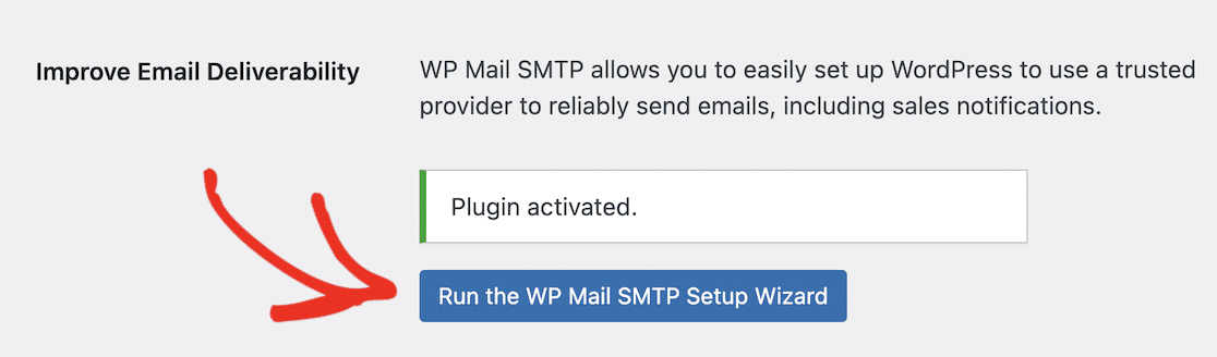 Run WP Mail SMTP setup wizard from EDD