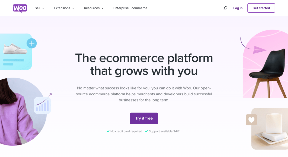 Navigating the WooCommerce homepage