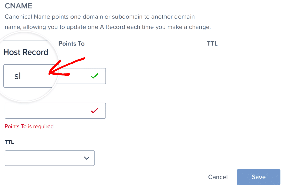 host-record-in-bluehost