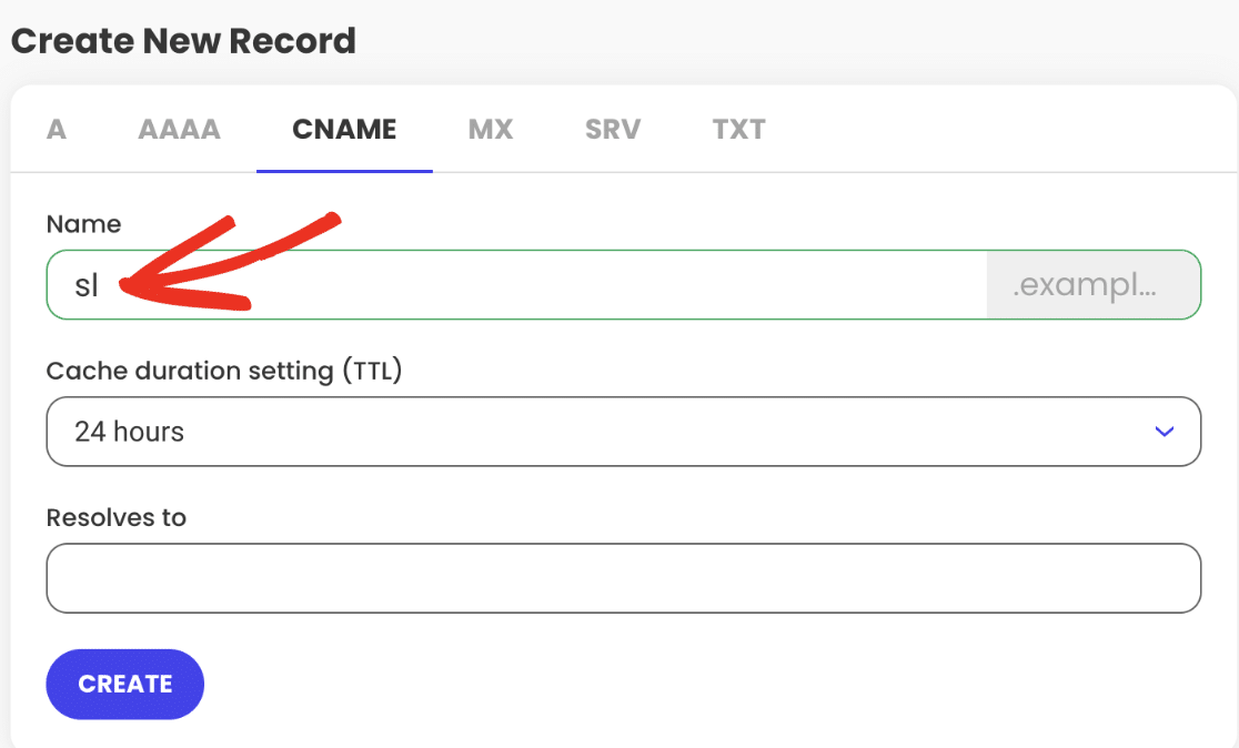 Add hostname to name field