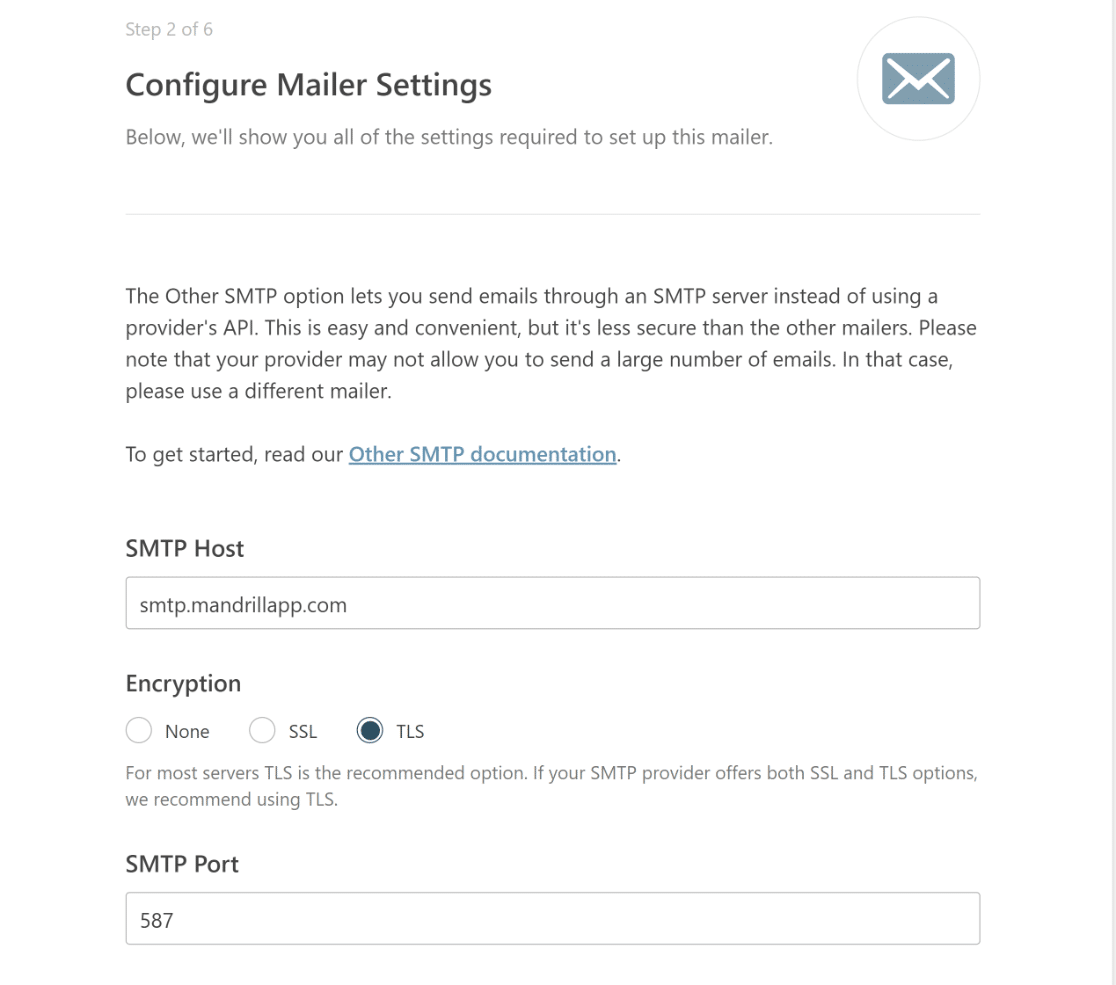 configure mailer settings