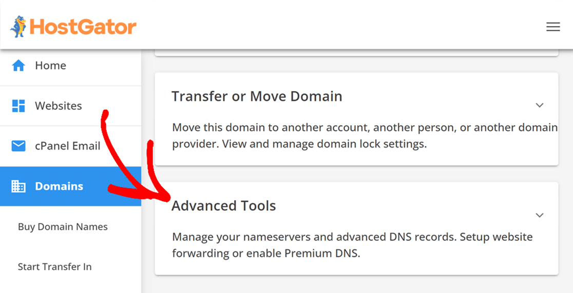 Advanced tools to edit DNS settings