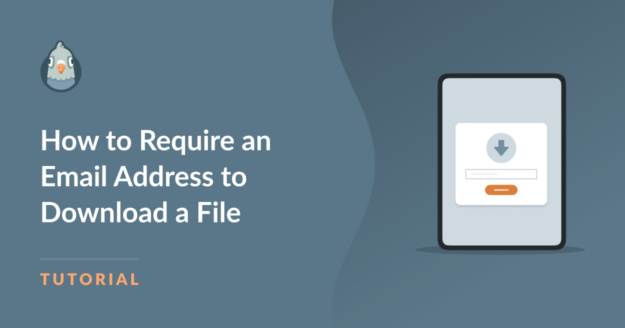 How to require an email address to download a file