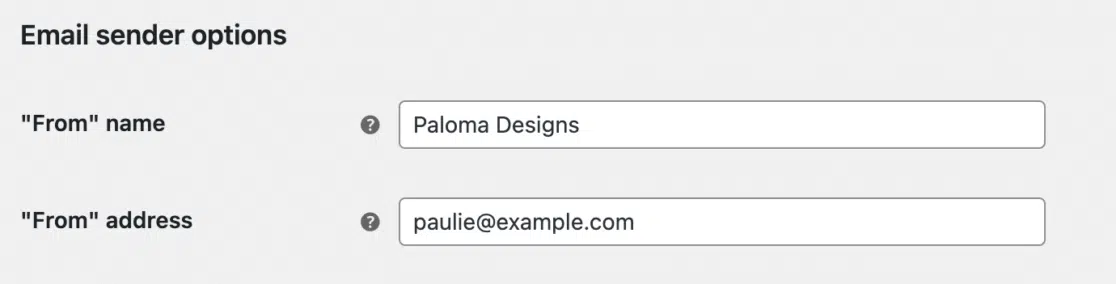Editing the WooCommerce email sender options