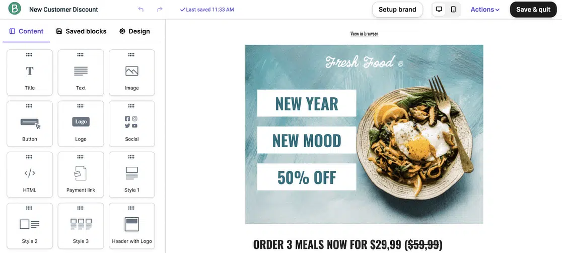 brevo email designer