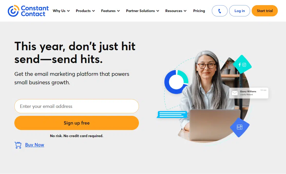 constant contact homepage