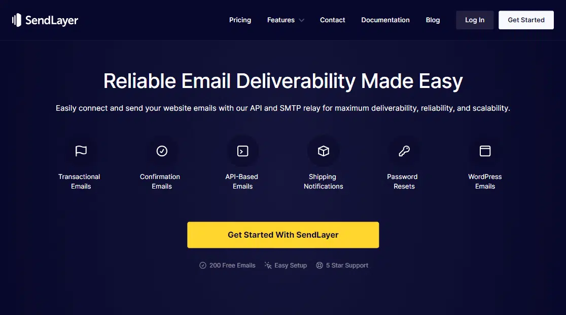 sendlayer homepage