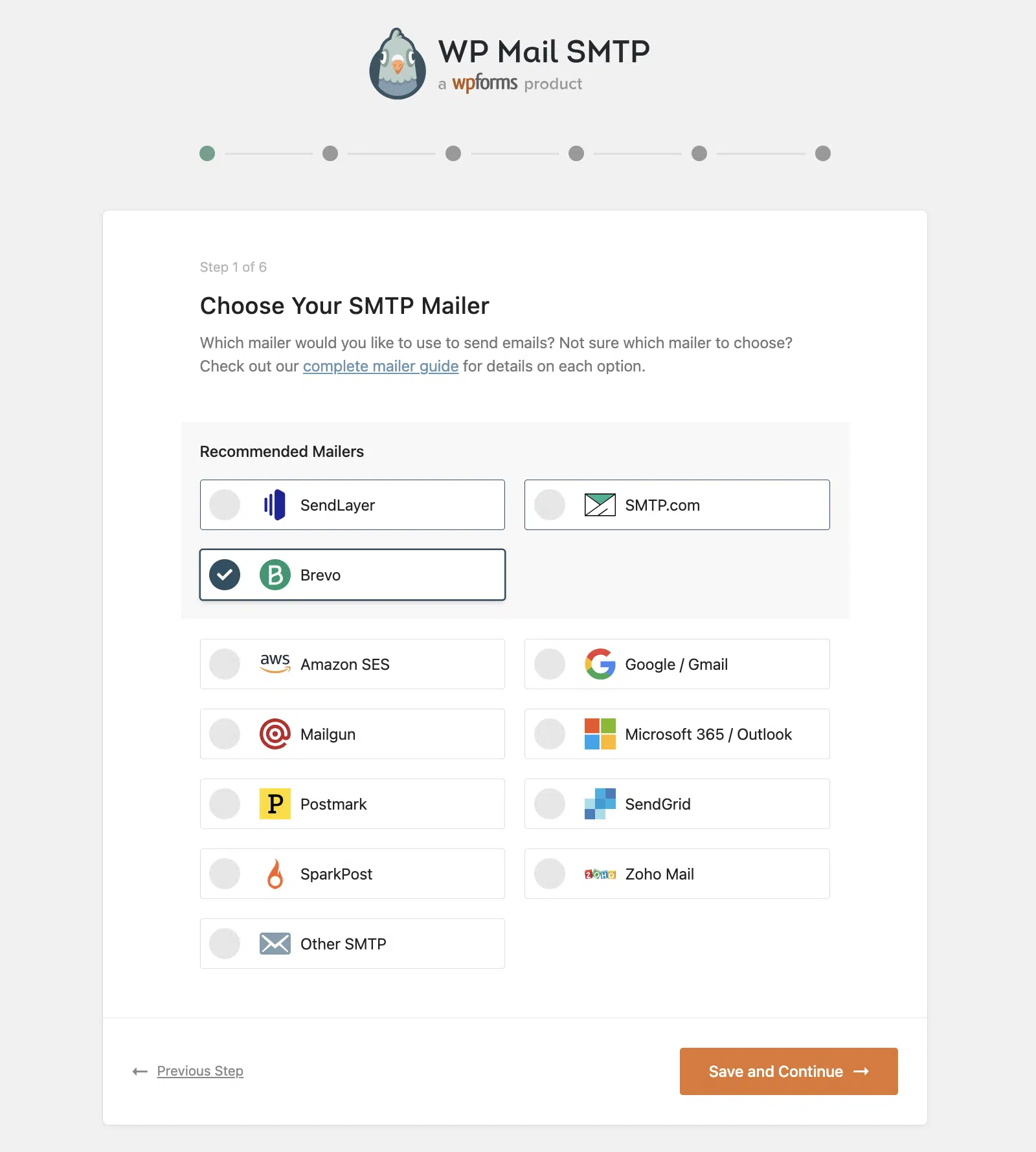 Connecter WP Mail SMTP à Brevo