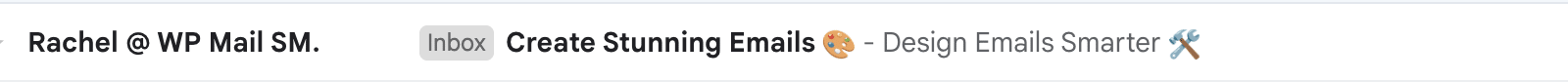 Email Subject Line