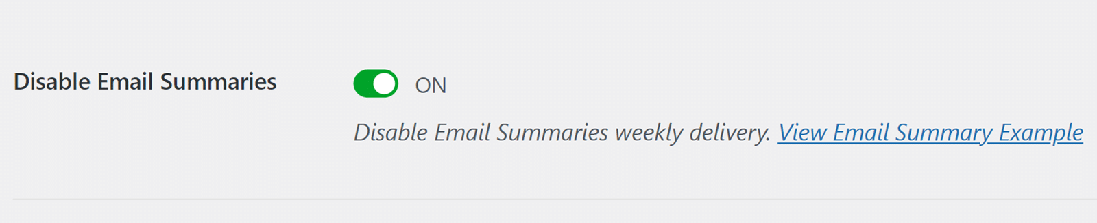 Disable Email Summaries WP Mail SMTP