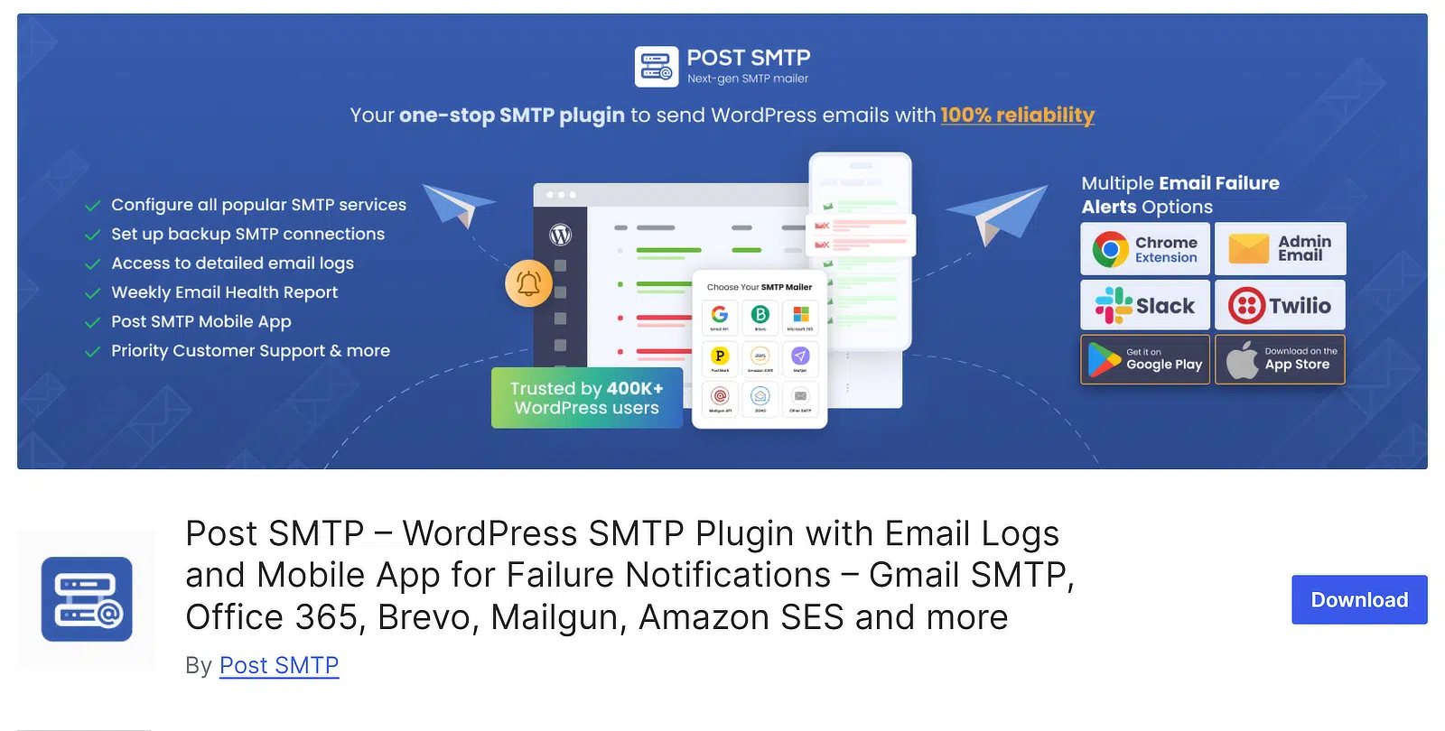 post smtp wordpress repository