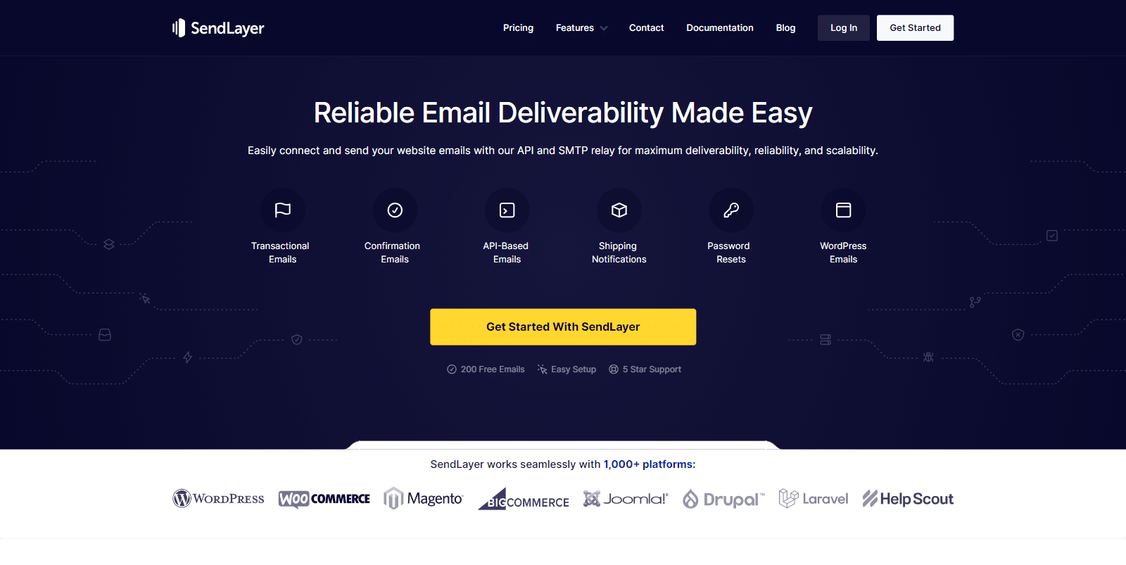 sendlayer homepage